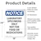 Signmission Laboratory Specimens Only Not, 18 in W x Rectangle, Aluminum OS-2PACK-NS-A-1824-V-13940 - alternate 5